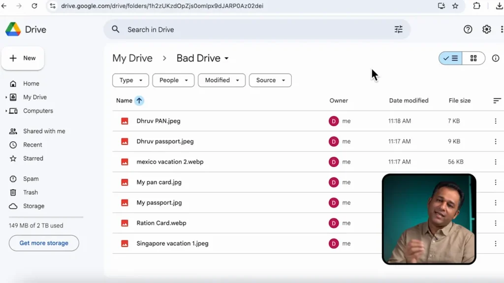 Bad Drive vs Good Drive — Organize कैसे क